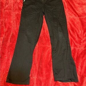 Old Navy Boys Straight Leg FLEX Black Chino Pants Size 18 Husky Cotton